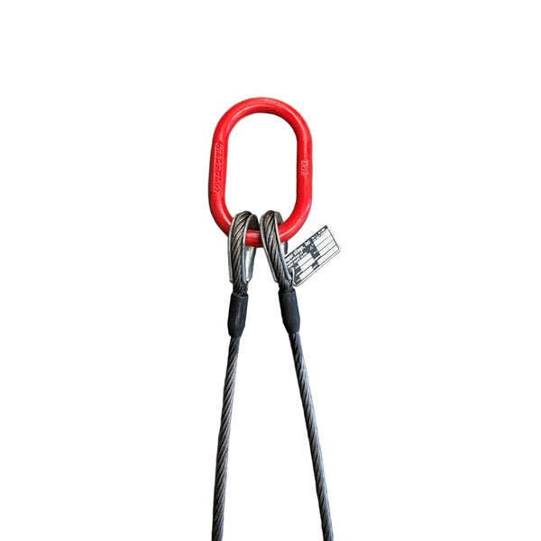 3/8" Double Leg Wire Rope Bridle WLL: 5,000 LBS