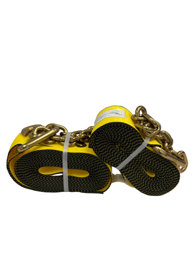 4" Industrial Truck Strap with Chain Anchor
