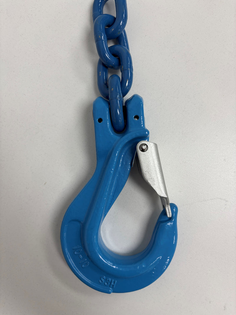 9/32" - Grade 100 Double-Leg Chain Slings with Grab-Hook Adjusters - WLL: 7,500LBS