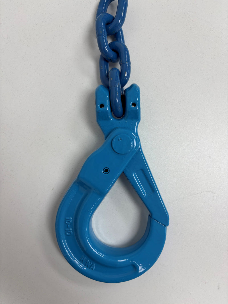 9/32" - Grade 100 Double-Leg Chain Slings with Grab-Hook Adjusters - WLL: 7,500LBS