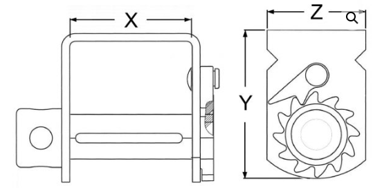 STANDARD WELD-ON WINCH