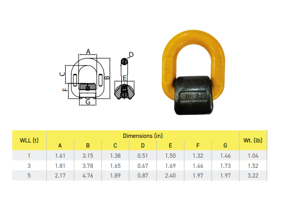 Grade 80 Weld-On Lifting Point