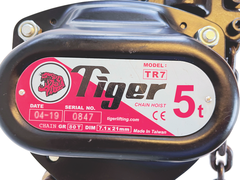 Tiger Lifting TR7 CHAIN-HOIST - 5 Ton