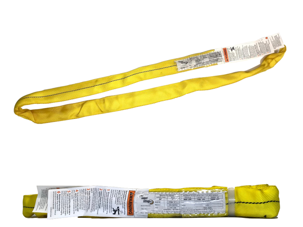 SL-90, YELLOW POLYESTER ROUND SLING