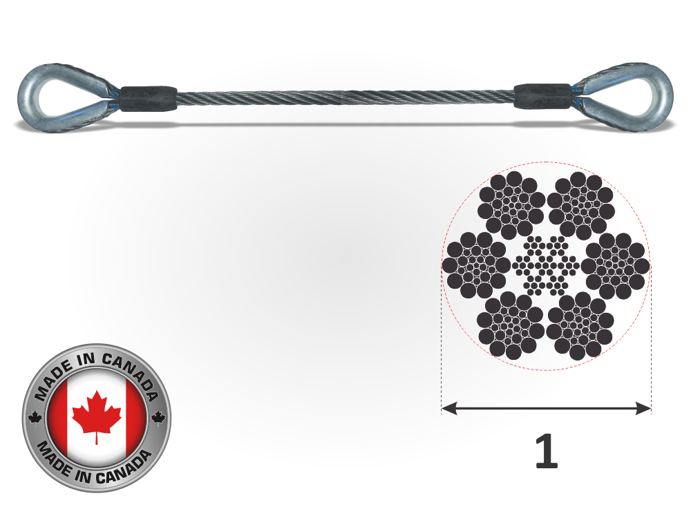 Thim Rope Wire Rope Sling With Thimble Eye at Shanna Gaiser blog