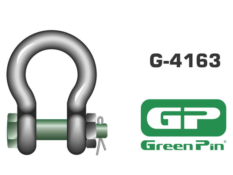 G-4163 - Green Pin Bow Shackle - Bolt Type