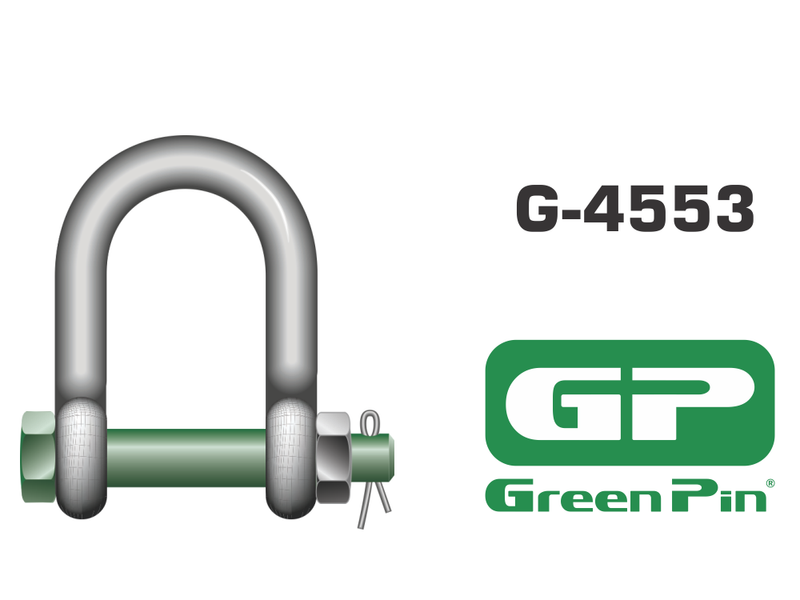 G-4553 - Green Pin BigMouth Dee Shackle