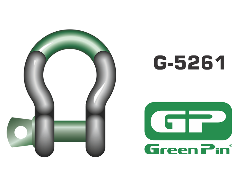 G-5261 - Green Pin Super Bow Shackle - Screw Pin